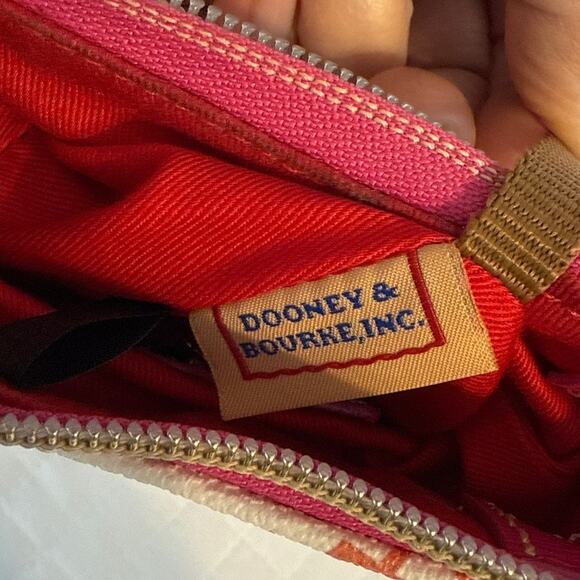 Dooney and Bourke Pebble Leather Small Kiley Hobo Pink Strap Y2K - Picture 8 of 11